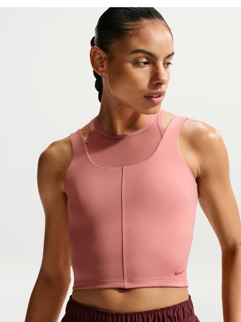 Nike One Fitted Women's Dri-FIT Cropped Tank Top